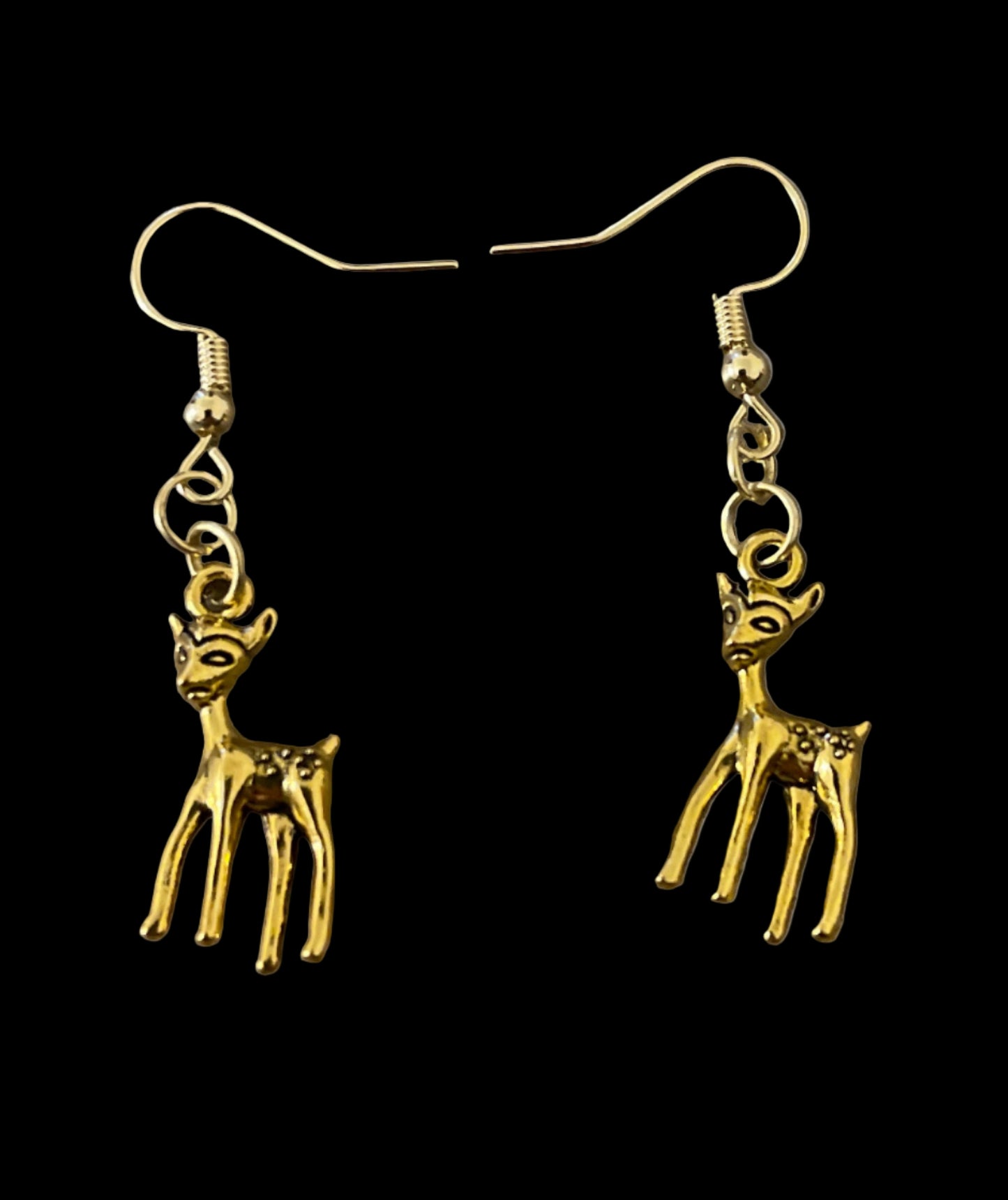 Gold color Deer earrings