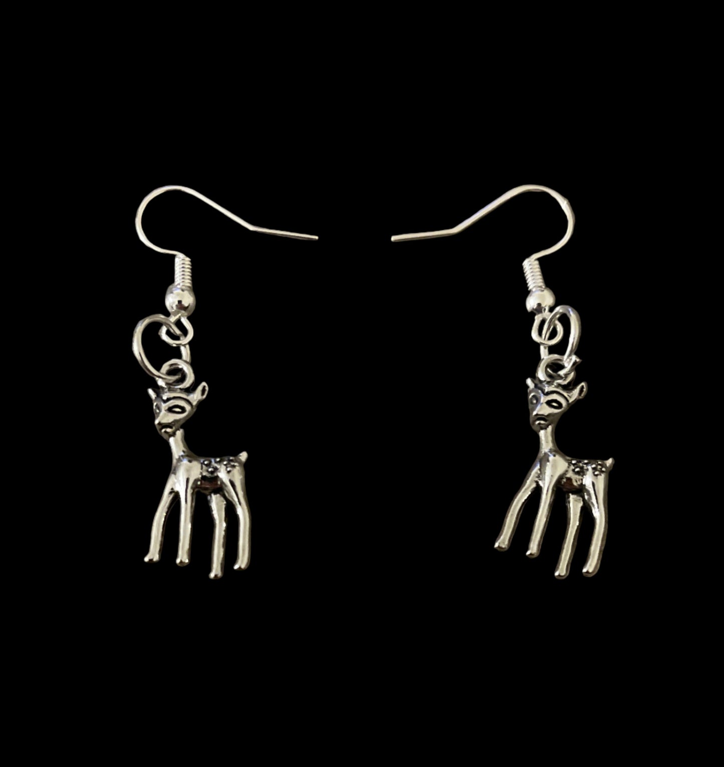 Silver Deer earrings